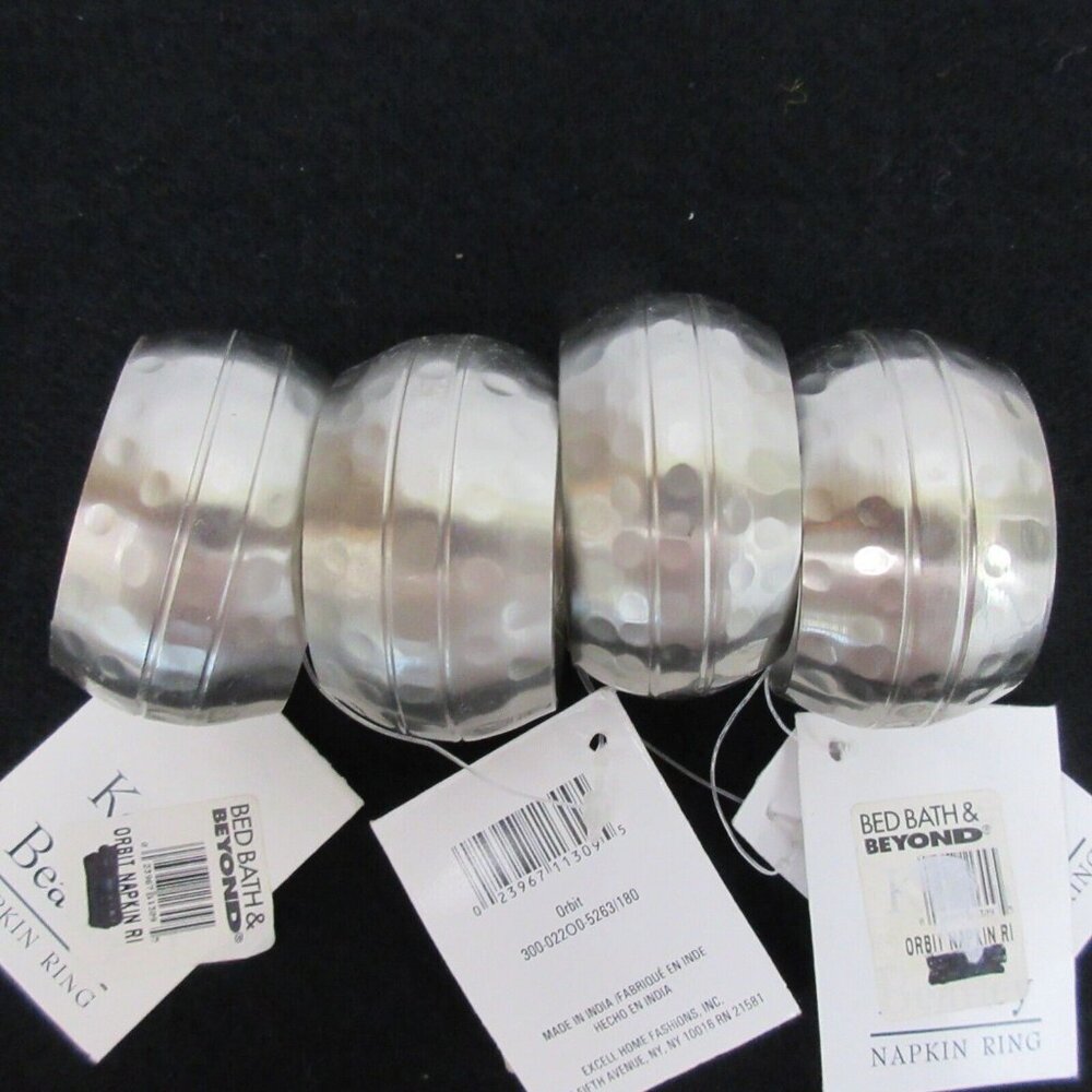 40 Set of 4 Excell Home Lightly Hammered NWT